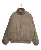 FOG ESSENTIALSフィアオブゴッド エッセンシャル）の古着「ハーフジップパファージャケット」｜カーキ