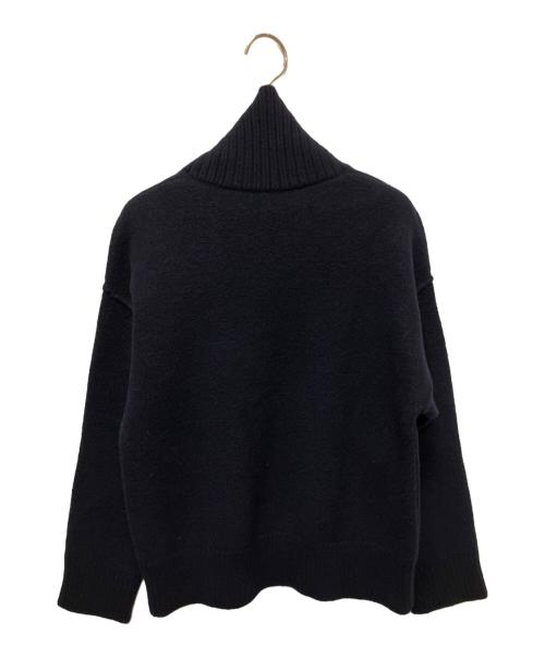 AMI Alexandre Mattiussi（アミアレクサンドルマテュッシ）AMI Alexandre Mattiussi (アミアレクサンドルマテュッシ) ハートロゴタートルネックセーター　UKS406.018 ネイビー サイズ:Ｍの古着・服飾アイテム