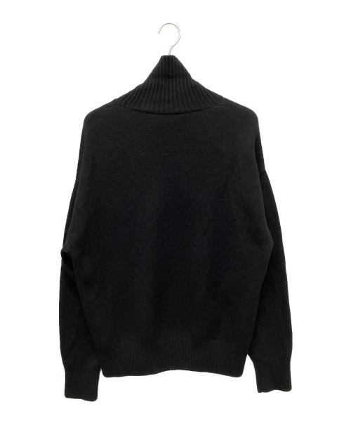 AMI Alexandre Mattiussi（アミアレクサンドルマテュッシ）AMI Alexandre Mattiussi (アミアレクサンドルマテュッシ) ハートロゴタートルネックセーター ブラック サイズ:Ｓの古着・服飾アイテム