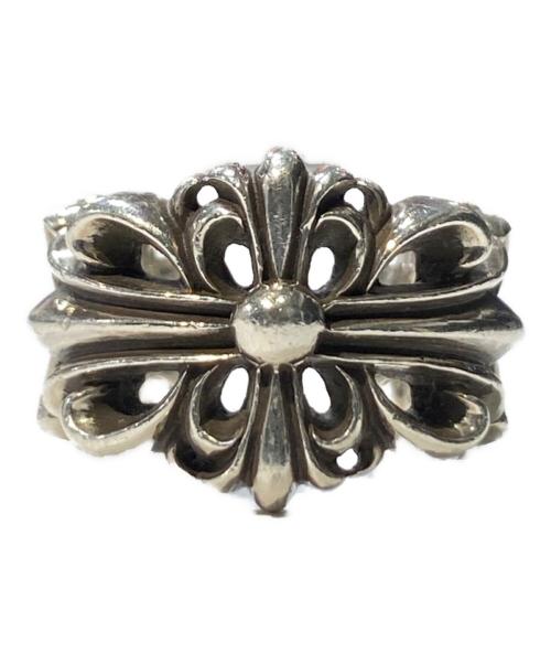 CHROME HEARTS（クロムハーツ）CHROME HEARTS (クロムハーツ) DBL FLRL CRS Ring シルバー サイズ:14の古着・服飾アイテム