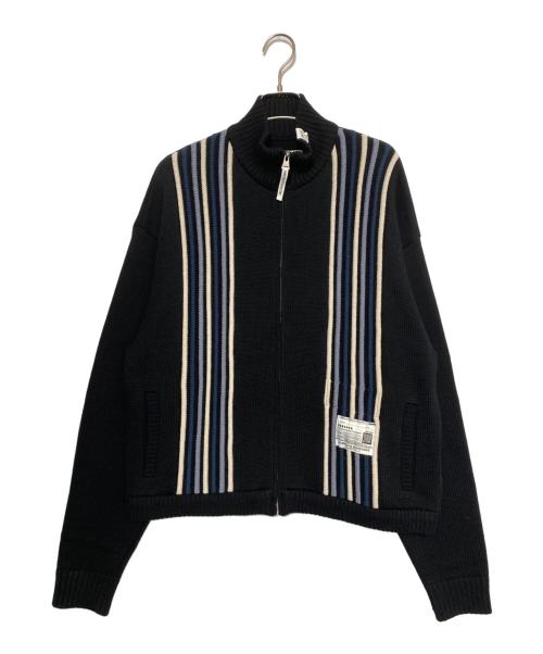 Maison MIHARA YASUHIRO（メゾン ミハラ ヤスヒロ）Maison MIHARA YASUHIRO (メゾン ミハラ ヤスヒロ) BEDWIN (ベドウィン) Zip Knit Cardigan ブラック サイズ:46の古着・服飾アイテム