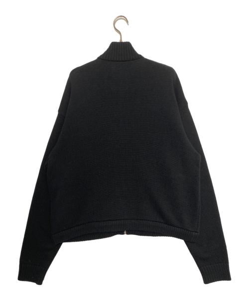 Maison MIHARA YASUHIRO（メゾン ミハラ ヤスヒロ）Maison MIHARA YASUHIRO (メゾン ミハラ ヤスヒロ) BEDWIN (ベドウィン) Zip Knit Cardigan ブラック サイズ:46の古着・服飾アイテム