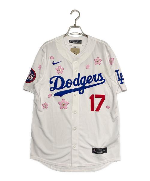 NIKE（ナイキ）NIKE (ナイキ) MLB (エムエルビー) 村上隆 (ムラカミタカシ) ドジャース 大谷翔平 東京シリーズ ユニフォーム ホワイト サイズ:Mの古着・服飾アイテム