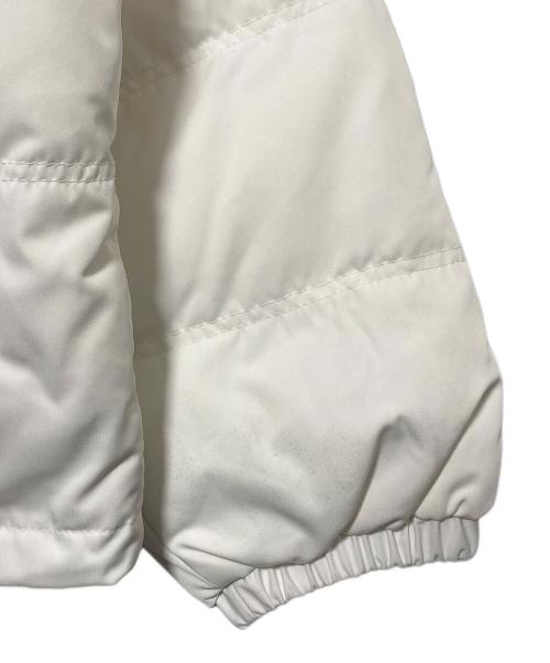 SUPREME（シュプリーム）SUPREME (シュプリーム) Leather Yoke Puffer Jacket ホワイト サイズ:Mの古着・服飾アイテム