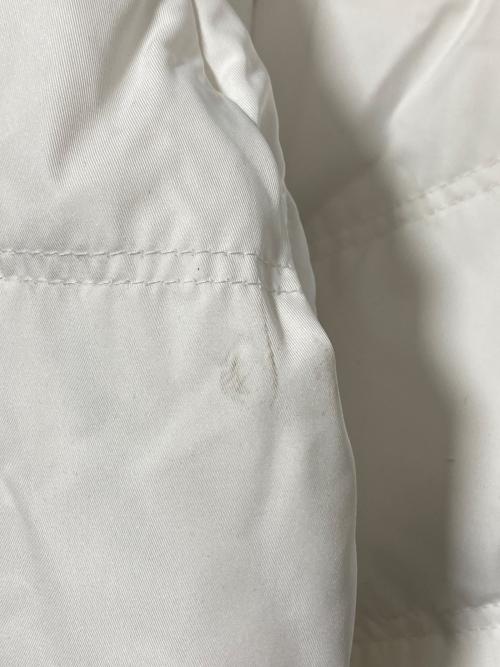 SUPREME（シュプリーム）SUPREME (シュプリーム) Leather Yoke Puffer Jacket ホワイト サイズ:Mの古着・服飾アイテム