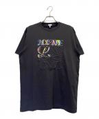 LOEWEロエベ）の古着「RELAXED FIT T-SHIRT グリッチ アナグラム カットソー」｜ブラック