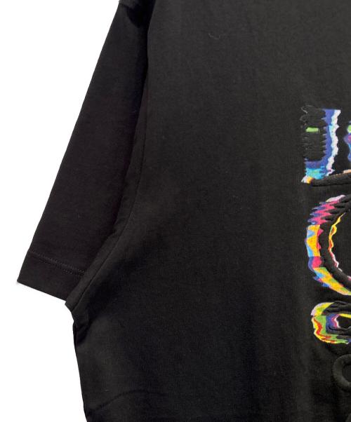 LOEWE（ロエベ）LOEWE (ロエベ) RELAXED FIT T-SHIRT グリッチ アナグラム カットソー ブラック サイズ:XSの古着・服飾アイテム