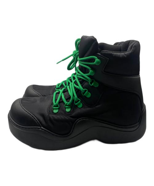 BOTTEGA VENETA（ボッテガベネタ）BOTTEGA VENETA (ボッテガベネタ) PUDDLE BOMBER ブラック×グリーン サイズ:40の古着・服飾アイテム