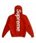 SUPREME（シュプリーム）の古着「Satin Applique Hooded Sweatshirt」｜オレンジ