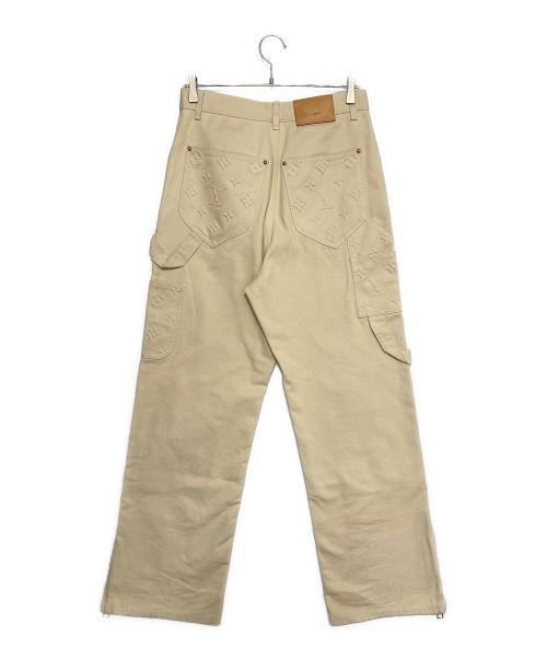 LOUIS VUITTON（ルイ ヴィトン）LOUIS VUITTON (ルイ ヴィトン) 23SS モノグラム カーペンター コットン ロングパンツ アイボリー サイズ:30の古着・服飾アイテム