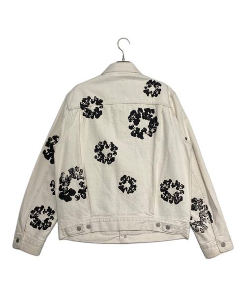 Denim Tears（デニムティアーズ）Denim Tears (デニムティアーズ) LEVI'S (リーバイス) リースデニムジャケット ホワイト×ブラック サイズ:Mの古着・服飾アイテム