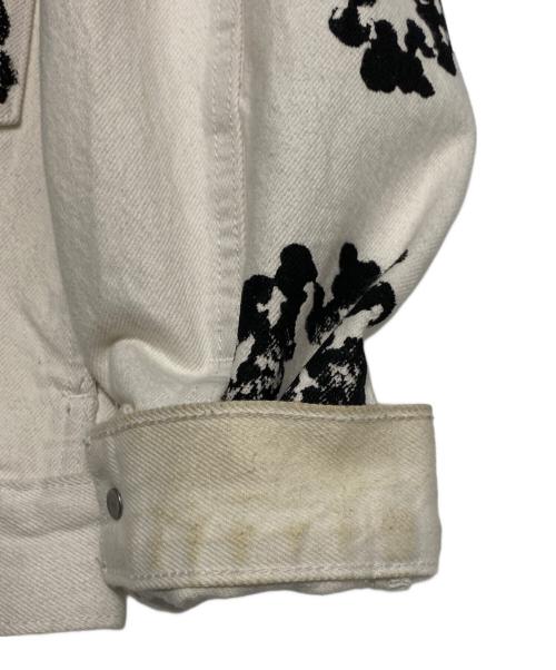 Denim Tears（デニムティアーズ）Denim Tears (デニムティアーズ) LEVI'S (リーバイス) リースデニムジャケット ホワイト×ブラック サイズ:Mの古着・服飾アイテム