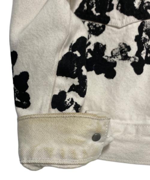 Denim Tears（デニムティアーズ）Denim Tears (デニムティアーズ) LEVI'S (リーバイス) リースデニムジャケット ホワイト×ブラック サイズ:Mの古着・服飾アイテム