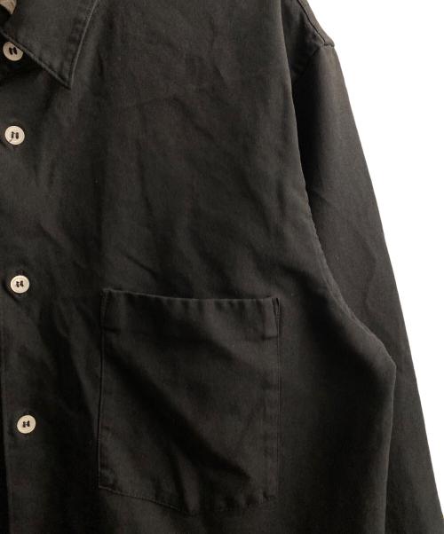 COMME des GARCONS HOMME PLUS（コムデギャルソンオムプリュス）COMME des GARCONS HOMME PLUS (コムデギャルソンオムプリュス) ポリエステル縮絨 シャツ ブラック サイズ:Sの古着・服飾アイテム