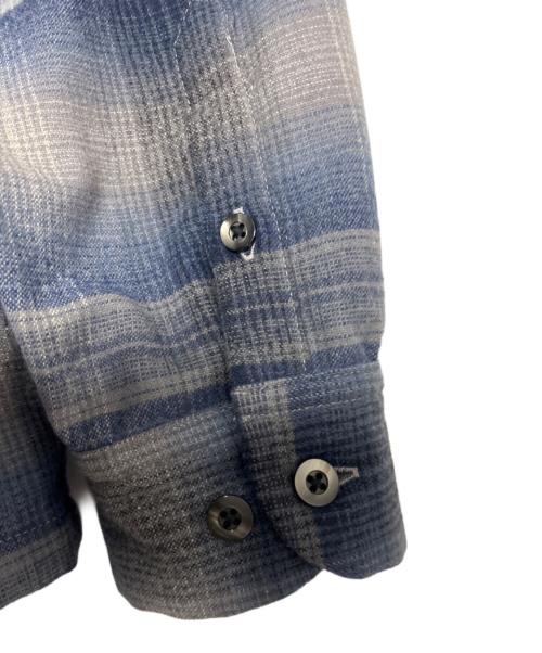 MINEDENIM（マインデニム）MINEDENIM (マインデニム) PENDLETON (ペンドルトン) W.Plaid Open Collar SH ブルー サイズ:2の古着・服飾アイテム
