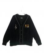 Hysteric Glamourヒステリックグラマー）の古着「BREAK IT UP刺繍 カーディガン」｜ブラック