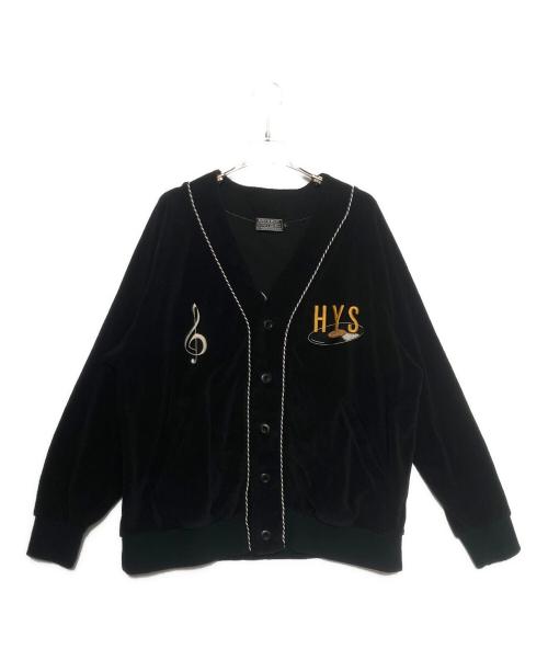 Hysteric Glamour（ヒステリックグラマー）Hysteric Glamour (ヒステリックグラマー) BREAK IT UP刺繍 カーディガン ブラック サイズ:Lの古着・服飾アイテム