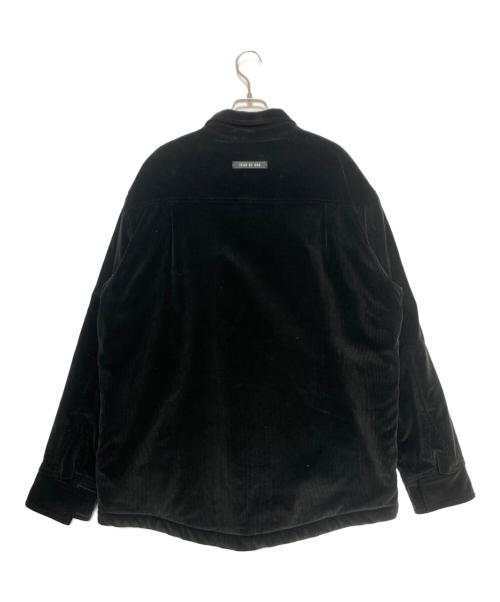 FOG ESSENTIALS（フィアオブゴッド エッセンシャル）FOG ESSENTIALS (フィアオブゴッド エッセンシャル) SIXTH COLLECTION CORDUROY SHERPA LINED SHIRT JACKET ブラック サイズ:Lの古着・服飾アイテム