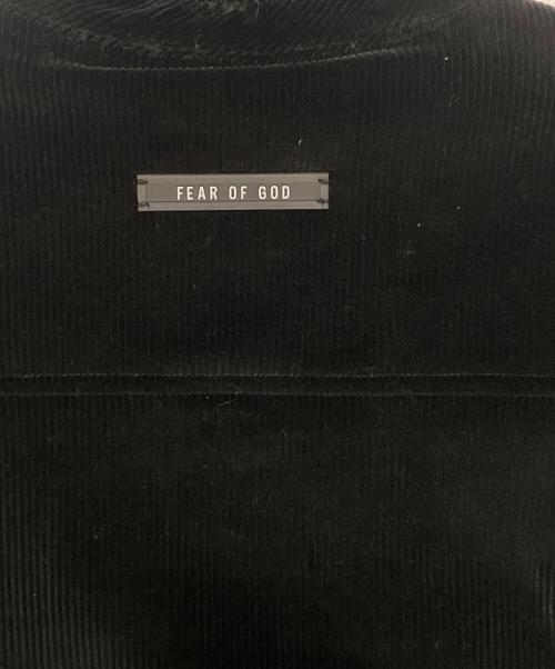 FOG ESSENTIALS（フィアオブゴッド エッセンシャル）FOG ESSENTIALS (フィアオブゴッド エッセンシャル) SIXTH COLLECTION CORDUROY SHERPA LINED SHIRT JACKET ブラック サイズ:Lの古着・服飾アイテム