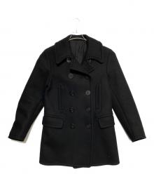 Rags McGREGOR（ラグスマックレガー）の古着「裏地レオパードピーコート」｜ブラック