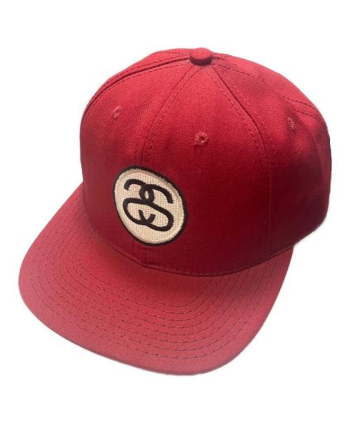 stussy（ステューシー）stussy (ステューシー) OLDシャネルロゴキャップ バーガンディーの古着・服飾アイテム