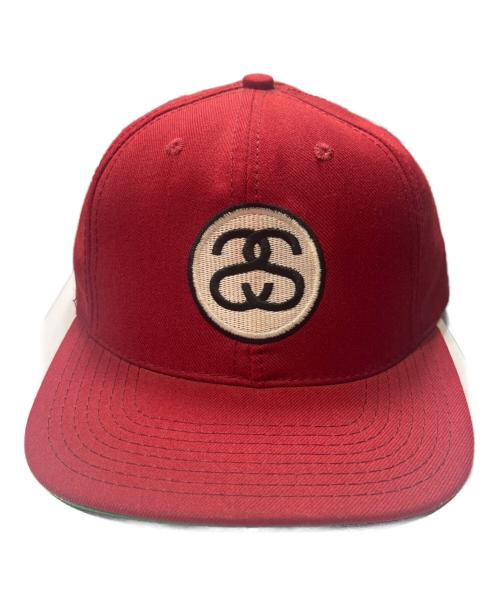 stussy（ステューシー）stussy (ステューシー) OLDシャネルロゴキャップ バーガンディーの古着・服飾アイテム