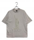 BALENCIAGAバレンシアガ）の古着「ダメージ加工Ｔシャツ」｜ベージュ
