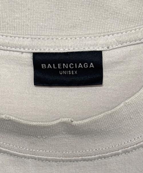 BALENCIAGA（バレンシアガ）BALENCIAGA (バレンシアガ) ダメージ加工Ｔシャツ ベージュ サイズ:XXSの古着・服飾アイテム