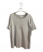 Saint Laurent Parisサンローランパリ）の古着「シグネチャーロゴプリントTシャツ」｜グレー