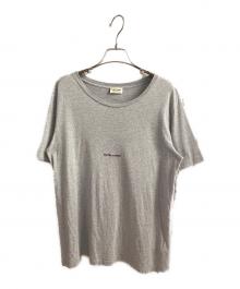 Saint Laurent Paris（サンローランパリ）の古着「シグネチャーロゴプリントTシャツ」｜グレー