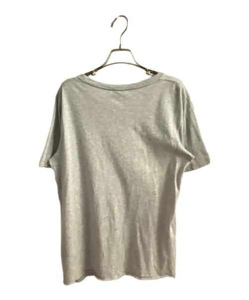 Saint Laurent Paris（サンローランパリ）Saint Laurent Paris (サンローランパリ) シグネチャーロゴプリントTシャツ グレー サイズ:Lの古着・服飾アイテム