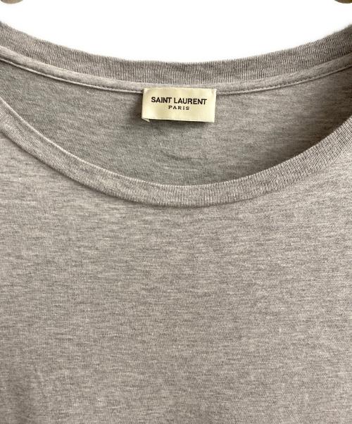 Saint Laurent Paris（サンローランパリ）Saint Laurent Paris (サンローランパリ) シグネチャーロゴプリントTシャツ グレー サイズ:Lの古着・服飾アイテム