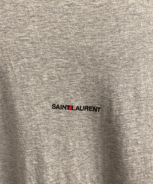 Saint Laurent Paris（サンローランパリ）Saint Laurent Paris (サンローランパリ) シグネチャーロゴプリントTシャツ グレー サイズ:Lの古着・服飾アイテム