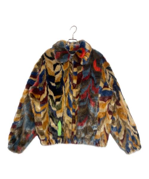 SUPREME（シュプリーム）SUPREME (シュプリーム) Multicolor Faux Fur Bomber Jacket マルチカラー サイズ:Lの古着・服飾アイテム