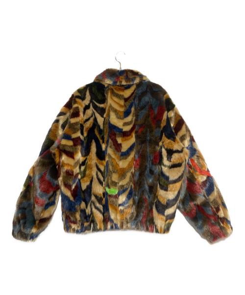 SUPREME（シュプリーム）SUPREME (シュプリーム) Multicolor Faux Fur Bomber Jacket マルチカラー サイズ:Lの古着・服飾アイテム