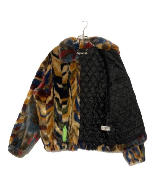SUPREME（シュプリーム）SUPREME (シュプリーム) Multicolor Faux Fur Bomber Jacket マルチカラー サイズ:Lの古着・服飾アイテム