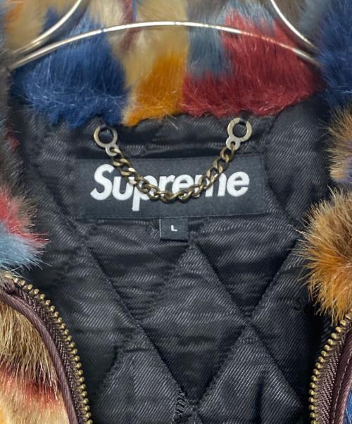 SUPREME（シュプリーム）SUPREME (シュプリーム) Multicolor Faux Fur Bomber Jacket マルチカラー サイズ:Lの古着・服飾アイテム