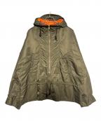 kolor/BEACONカラービーコン）の古着「リサイクルナイロンツイルブルゾン」｜オリーブ