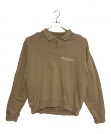 FOG ESSENTIALS（フィアオブゴッド エッセンシャル）の古着「スウェットポロシャツ」｜キャメル