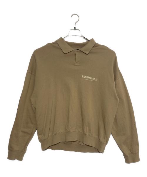 FOG ESSENTIALS（フィアオブゴッド エッセンシャル）FOG ESSENTIALS (フィアオブゴッド エッセンシャル) スウェットポロシャツ キャメル サイズ:Mの古着・服飾アイテム