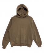 FOG ESSENTIALSフィアオブゴッド エッセンシャル）の古着「ロゴプルオーバーパーカー」｜ベージュ