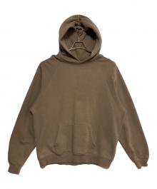 FOG ESSENTIALS（フィアオブゴッド エッセンシャル）の古着「ロゴプルオーバーパーカー」｜ベージュ