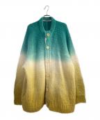sacaiサカイ）の古着「Tie Dye Knit Cardigan」｜イエロー×グリーン