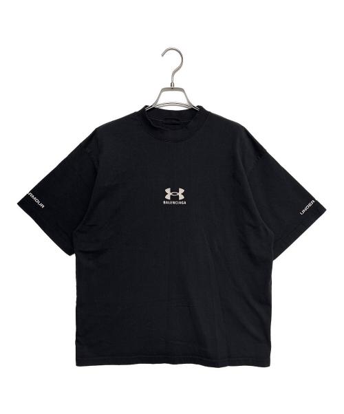 BALENCIAGA（バレンシアガ）BALENCIAGA (バレンシアガ) UNDER ARMOUR (アンダーアーマー) オーバーサイズプリントTシャツ ブラック サイズ:Sの古着・服飾アイテム