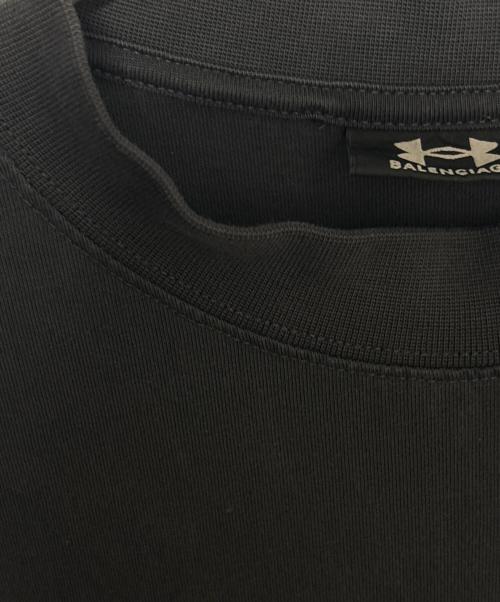 BALENCIAGA（バレンシアガ）BALENCIAGA (バレンシアガ) UNDER ARMOUR (アンダーアーマー) オーバーサイズプリントTシャツ ブラック サイズ:Sの古着・服飾アイテム