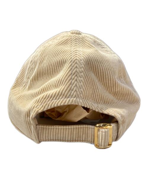 CELINE（セリーヌ）CELINE (セリーヌ) トリオンフ ベースボールキャップ / コーデュロイ - クリーム カーキ サイズ:Lの古着・服飾アイテム