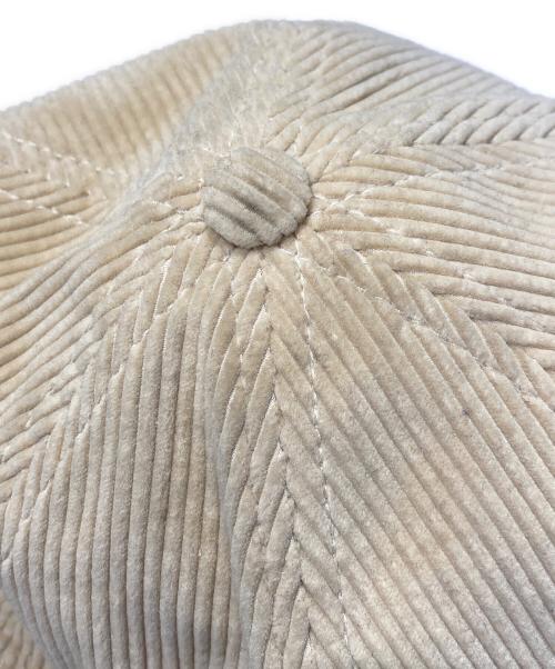 CELINE（セリーヌ）CELINE (セリーヌ) トリオンフ ベースボールキャップ / コーデュロイ - クリーム カーキ サイズ:Lの古着・服飾アイテム