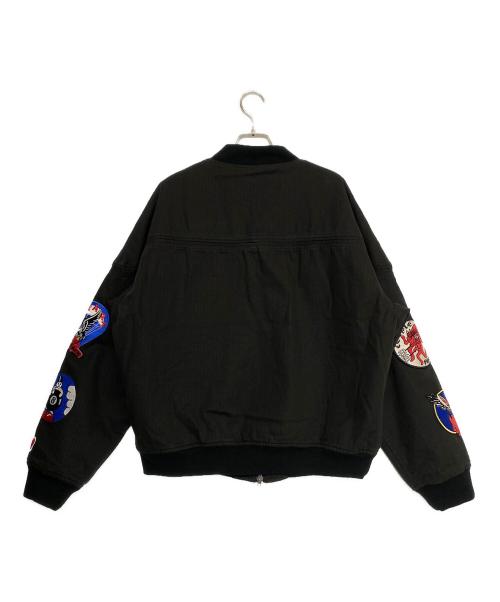 EMOTIONALLY UNAVAILABLE（エモーショナリー・アンアベイラブル）EMOTIONALLY UNAVAILABLE (エモーショナリー・アンアベイラブル) EU PATCH JACKET ブラック サイズ:Lの古着・服飾アイテム