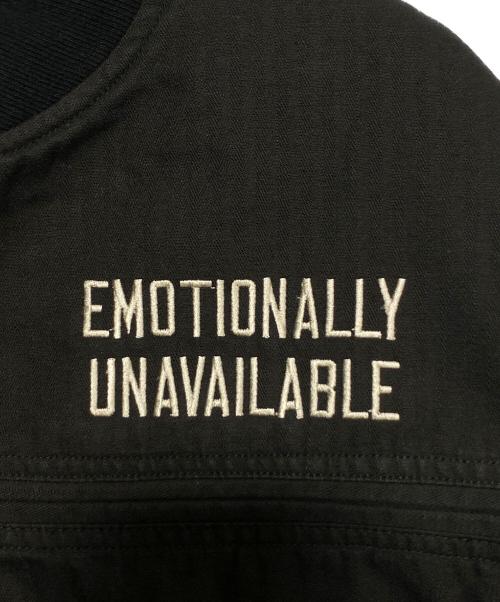 EMOTIONALLY UNAVAILABLE（エモーショナリー・アンアベイラブル）EMOTIONALLY UNAVAILABLE (エモーショナリー・アンアベイラブル) EU PATCH JACKET ブラック サイズ:Lの古着・服飾アイテム
