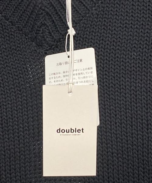 doublet（ダブレット）doublet (ダブレット) BOUNCE FUSION KNIT PULLOVER ブラック サイズ:Sの古着・服飾アイテム